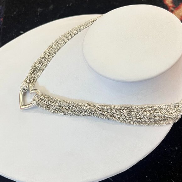 silver tiffany necklace